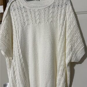Time and Tru Cream (white)Cable Knit Sweater